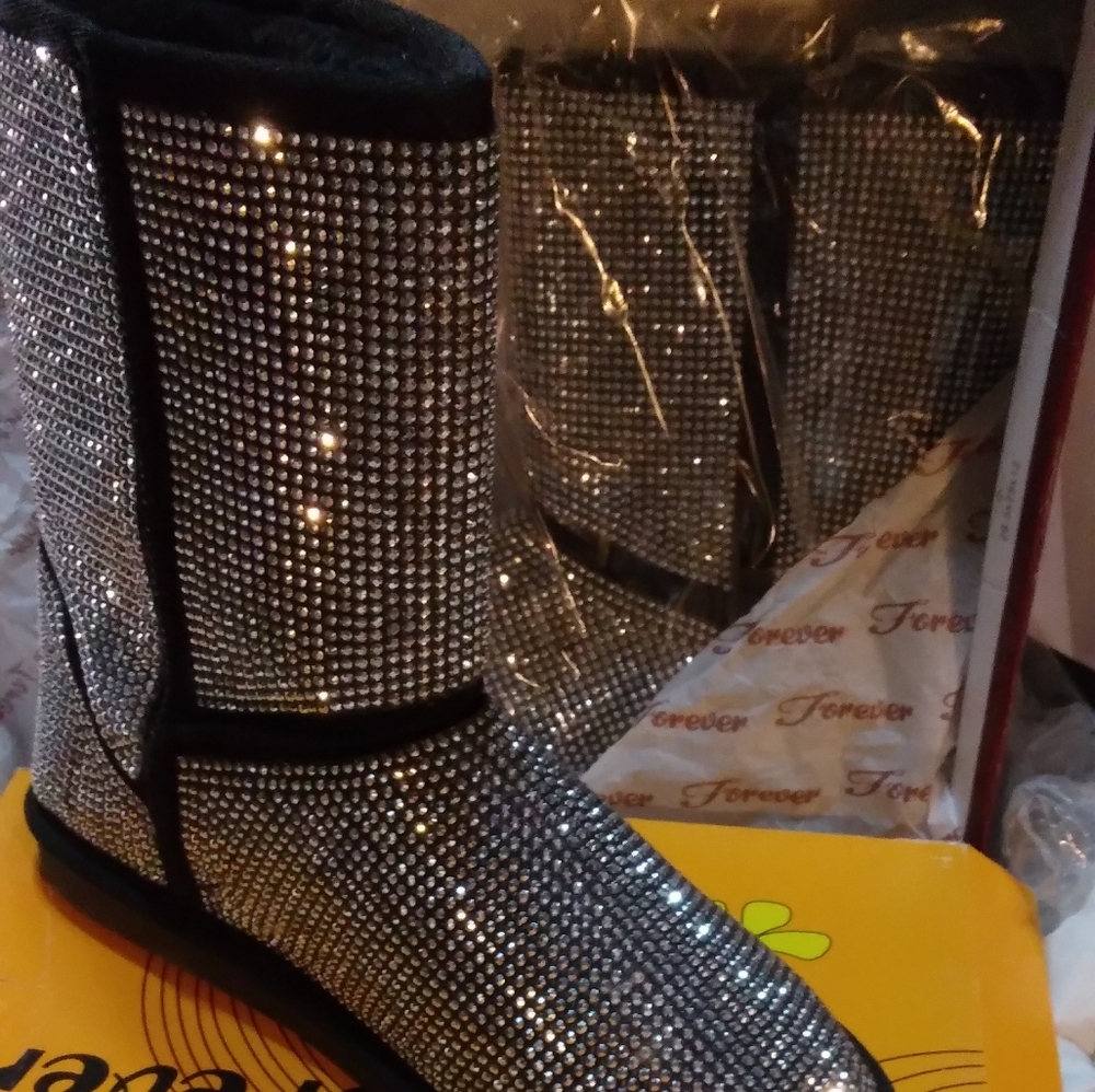 Rhinestone boots
